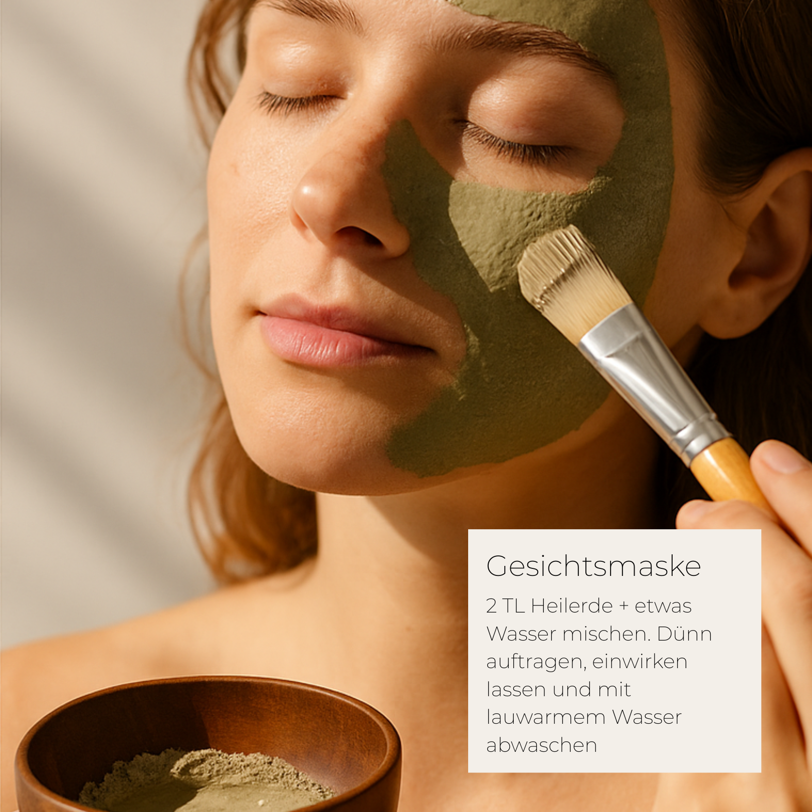 Anwendung Gesichtsmaske