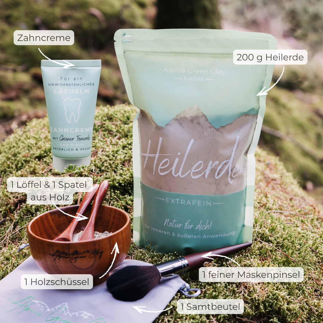 Natural Glow Bundle – Heilerde 200g-Set
